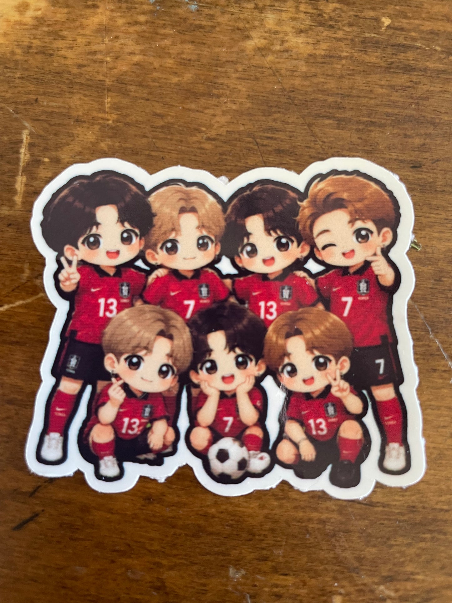 TEAM JERSEY CHIBI STICKERS