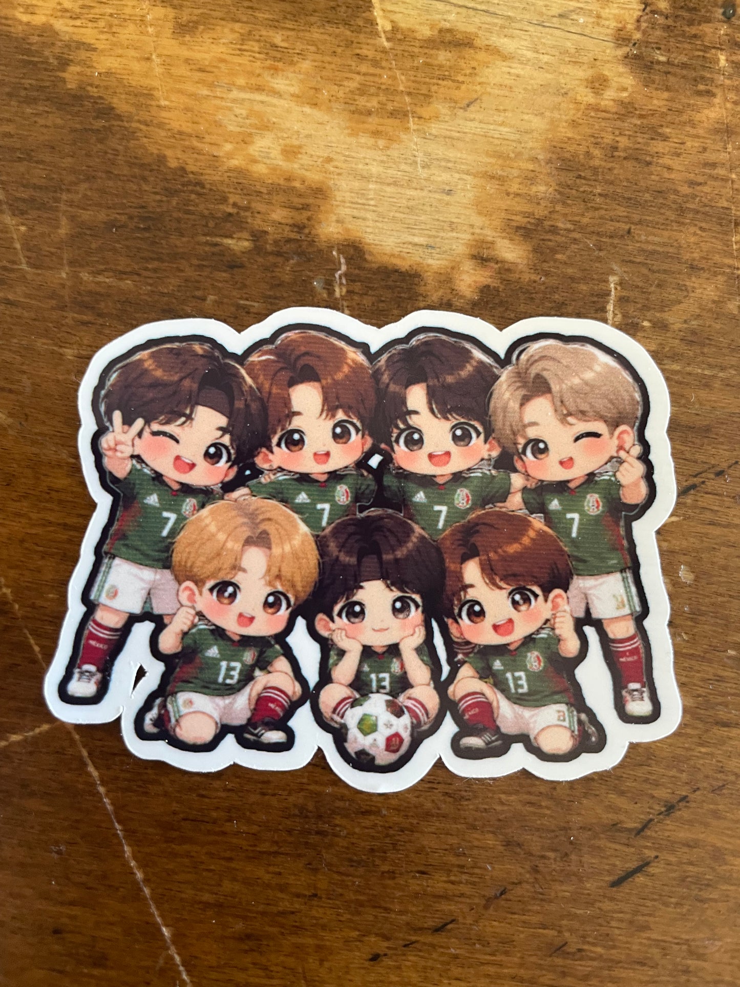 TEAM JERSEY CHIBI STICKERS