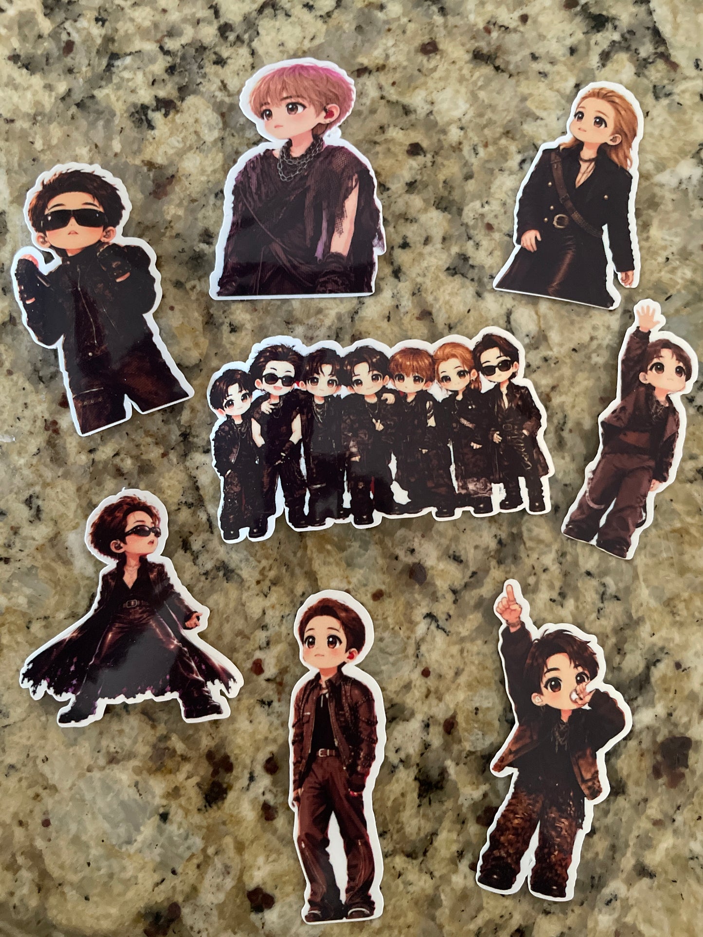 BTS in Brussels chibi pack