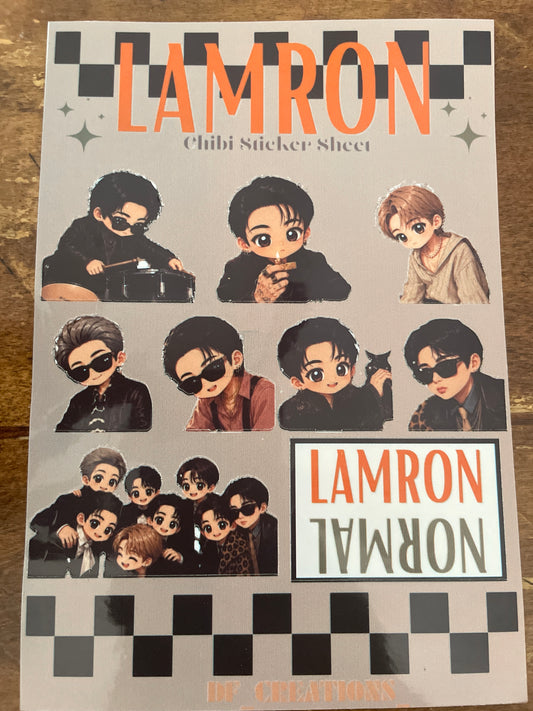 LAMRON STICKER SHEET