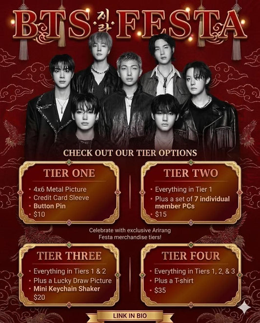 2026 BTS Festa Tiers
